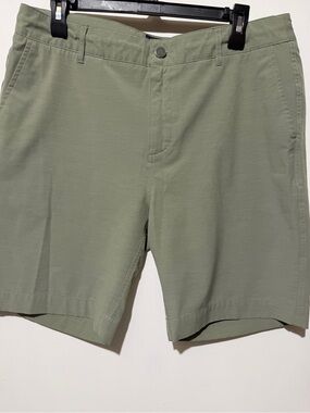 Faherty Brand All Day Hybrid Shorts Olive Green Size Medium